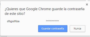 ¿Desea guardar ésta contraseña?